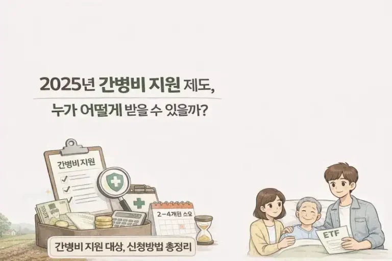 2025년 간병비 지원 제도, 누가 어떻게 받을 수 있을까?