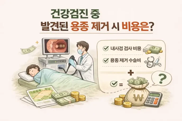 건강검진 중 발견된 용종 제거 시 비용은?