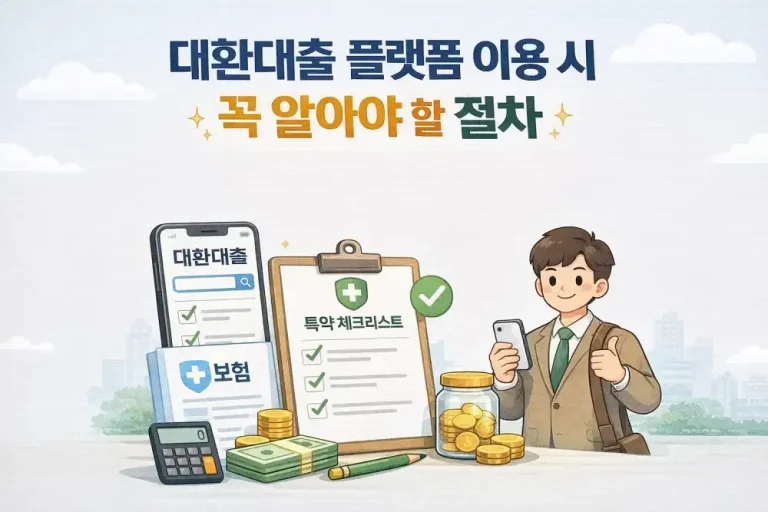 대환대출 플랫폼 이용 시 꼭 알아야 할 절차