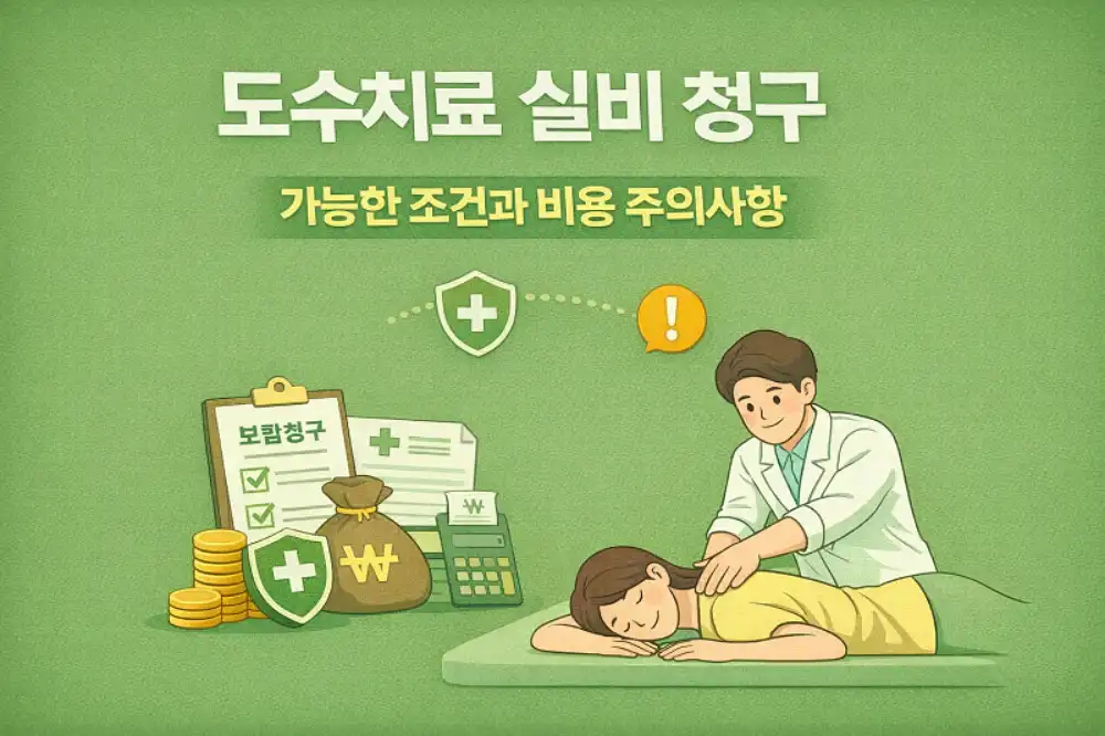 도수치료 실비 청구 가능한 조건과 비용 주의사항