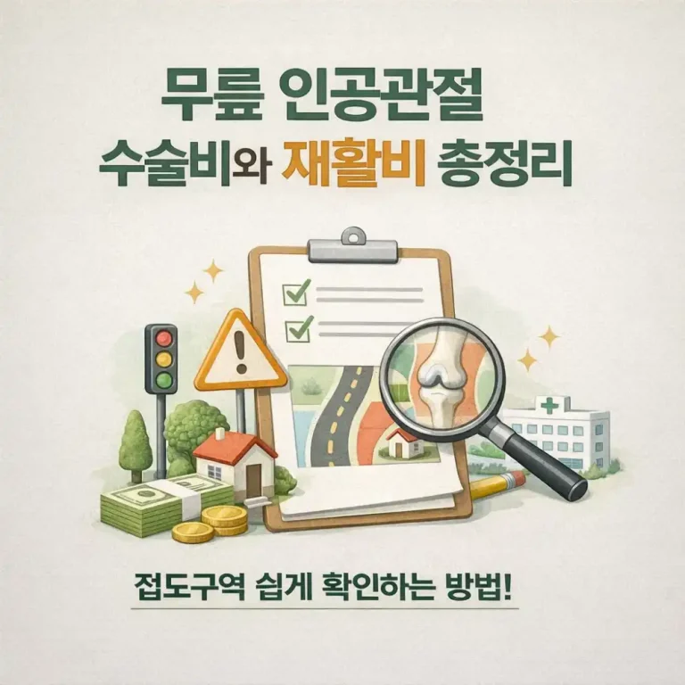 무릎 인공관절 수술비와 재활비 총정리