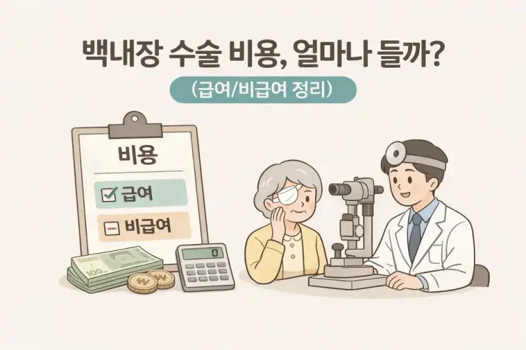 백내장 수술 비용, 얼마나 들까