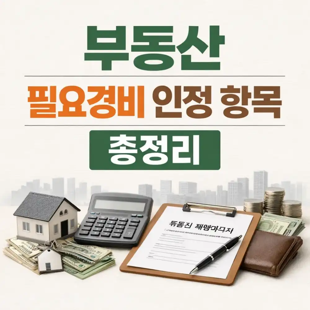 부동산 필요경비 인정 항목 총정리