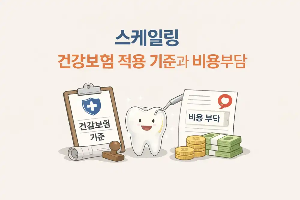 스케일링 건강보험 적용 기준과 비용부담