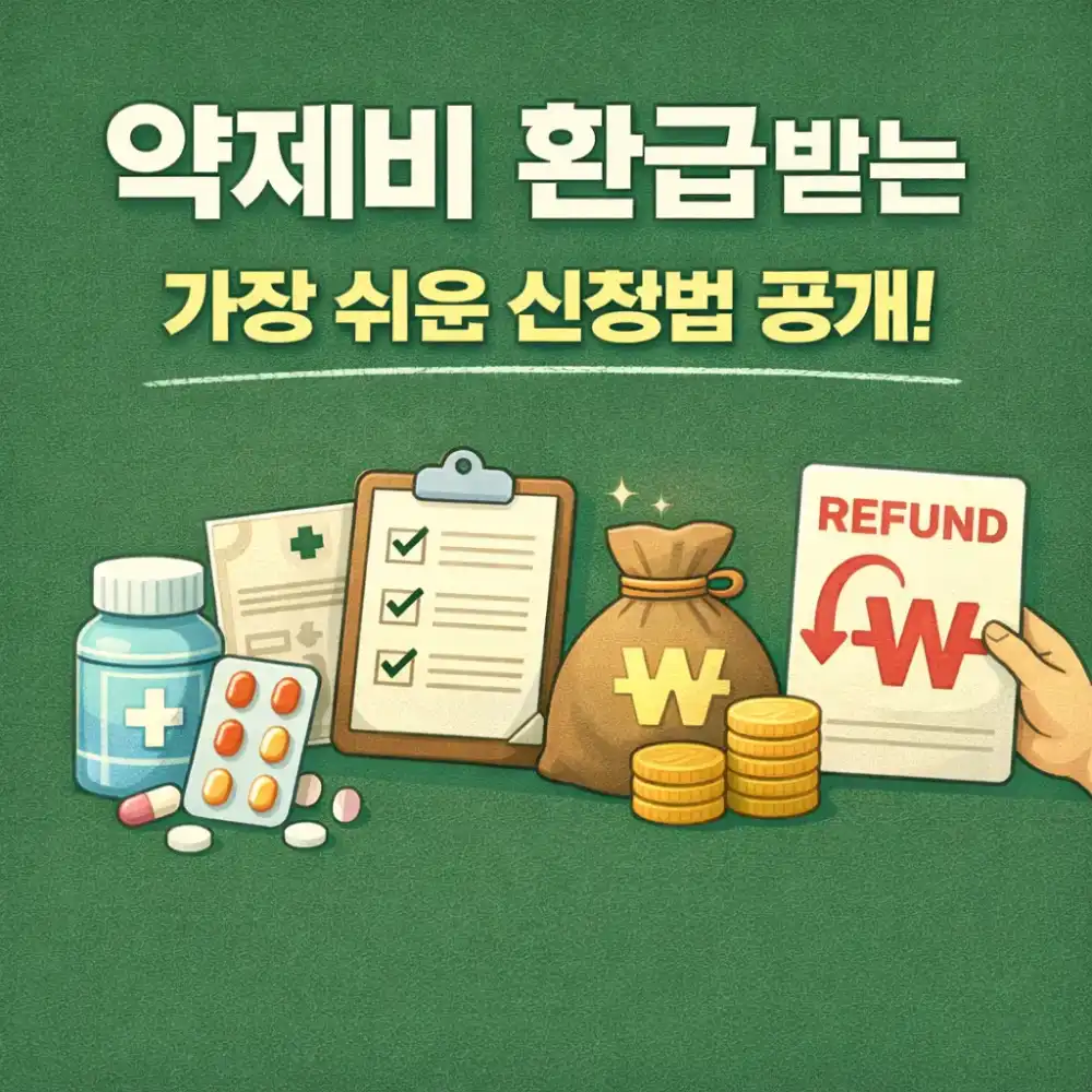 약제비 환급받는 가장 쉬운 신청법 공개!