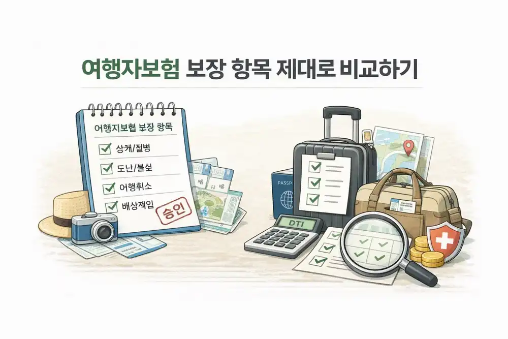 여행자보험 보장 항목 제대로 비교하기