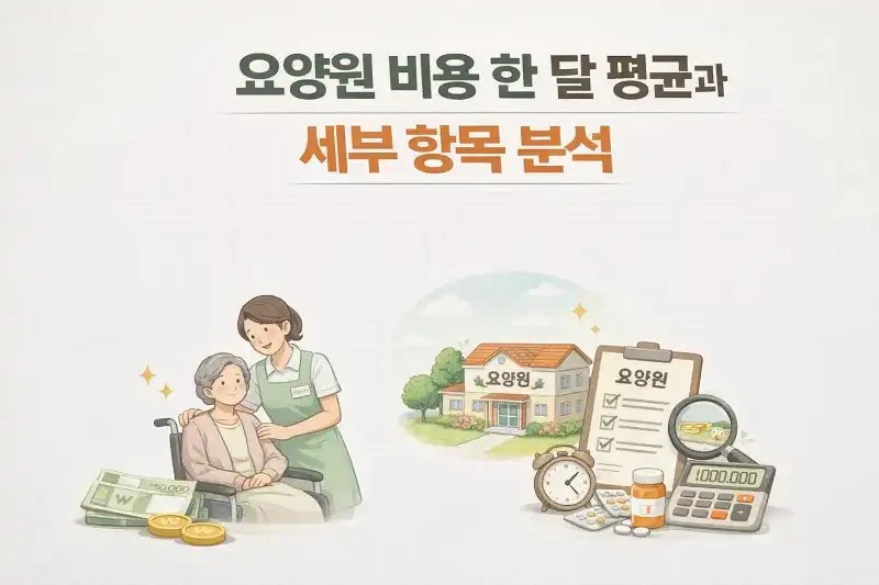 요양원 비용 한 달 평균과 세부 항목 분석