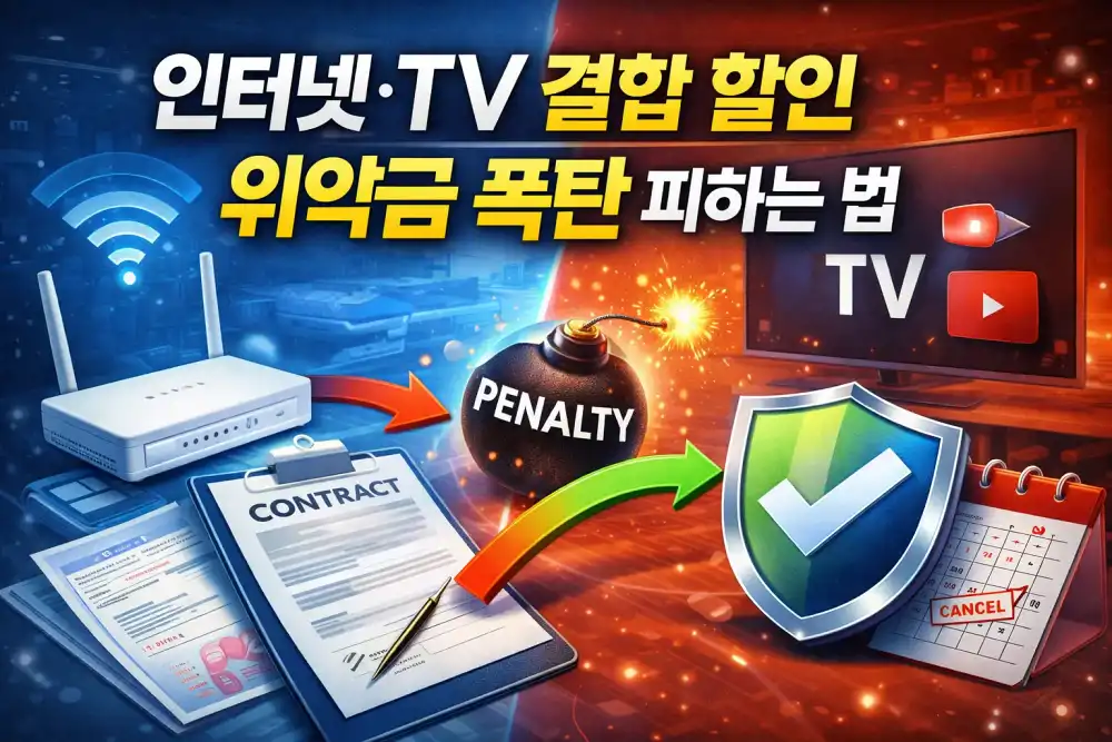 인터넷·TV 결합 할인 위약금 폭탄 피하는 법