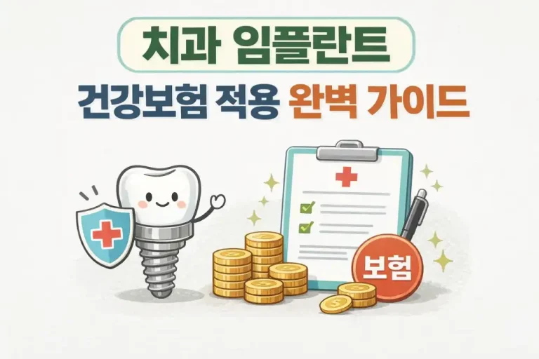 치과 임플란트 건강보험 적용 완벽 가이드