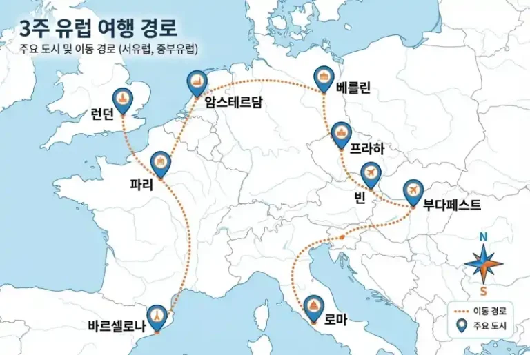 3주 유럽 여행, 어디부터 시작할까? 동선 실수 없이 도는 법