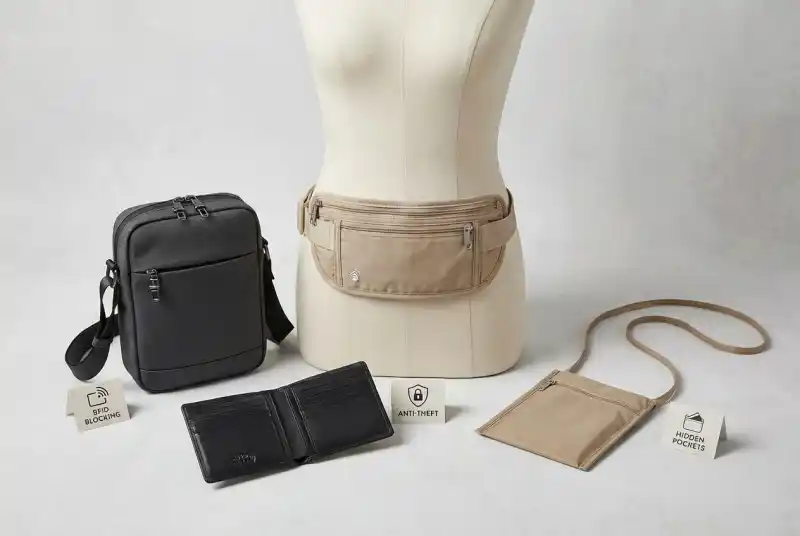 머니벨트와 여행용 안전 가방