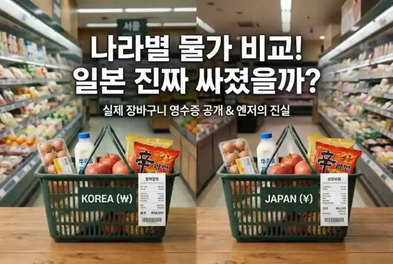 나라별 물가 비교! 일본 진짜 싸졌을까?