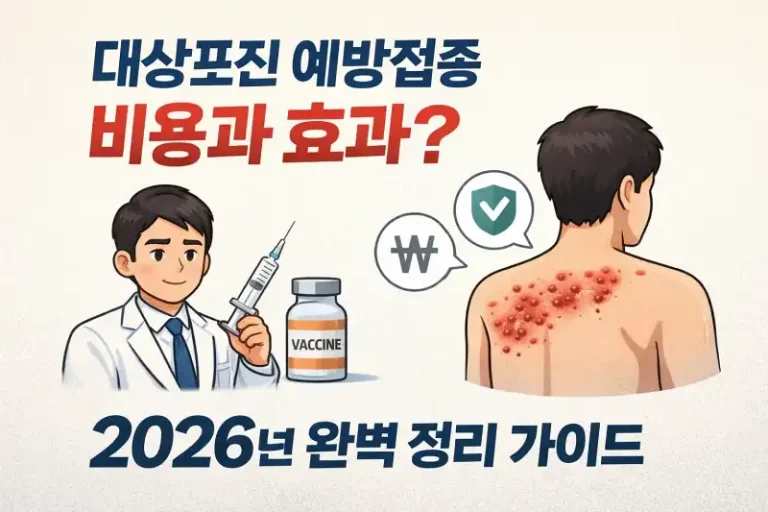 대상포진 예방접종 비용과 효과? 2026년 완벽 정리 가이드