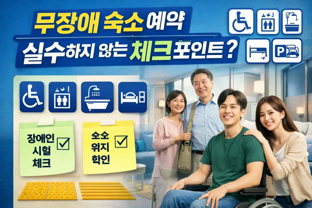 무장애 숙소 예약 실수하지 않는 체크포인트는?