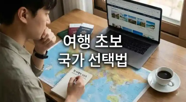 여행 초보 국가 선택법