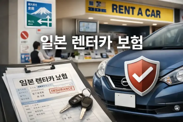 일본 렌터카 보험 용어 CDW/NOC 뜻과 가입법은?