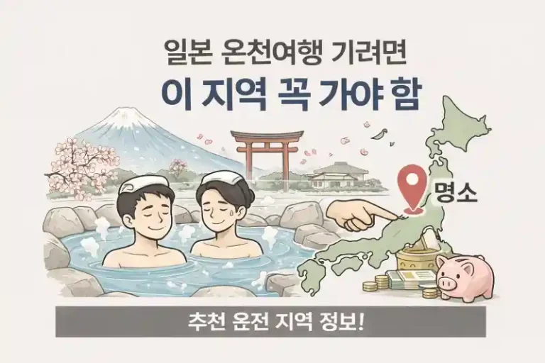 일본 온천여행 가려면 이 지역 꼭 가야 함