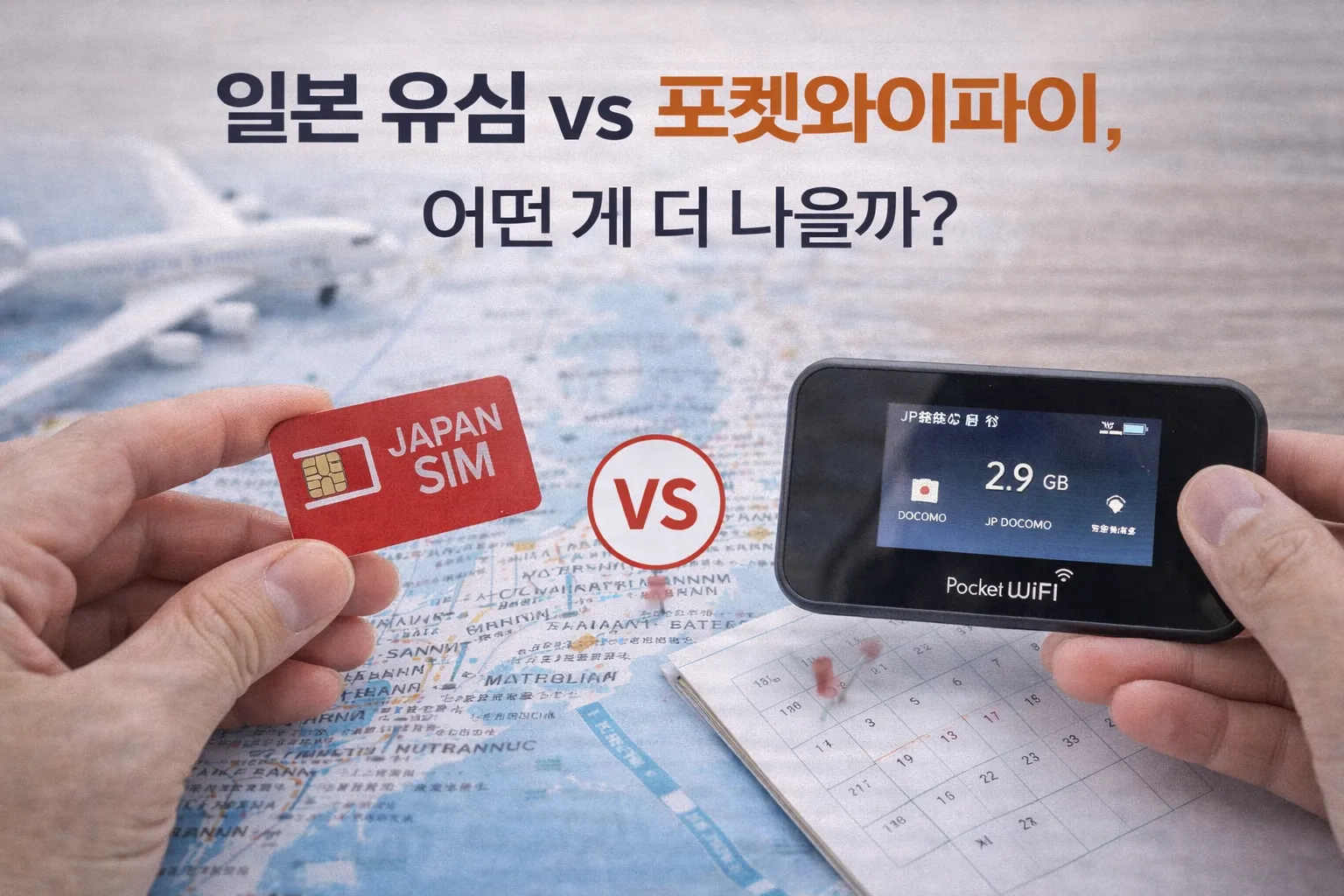 일본 유심 vs 포켓와이파이, 어떤 게 더 나을까?