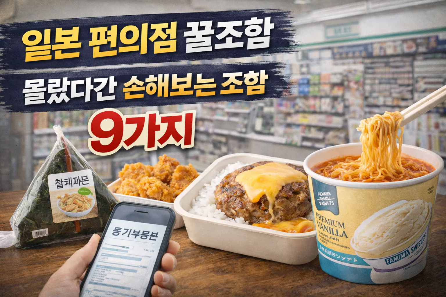 일본 편의점 꿀조합 몰랐다간 손해보는 조합 9가지