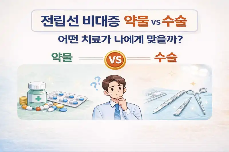 전립선 비대증 약물 vs 수술, 어떤 치료가 나에게 맞을까?