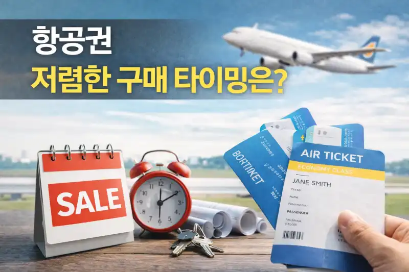 항공권 저렴한 구매 타이밍은