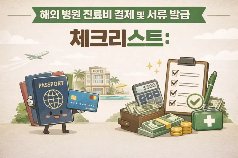 해외 병원 진료비 결제 및 서류 발급 체크리스트