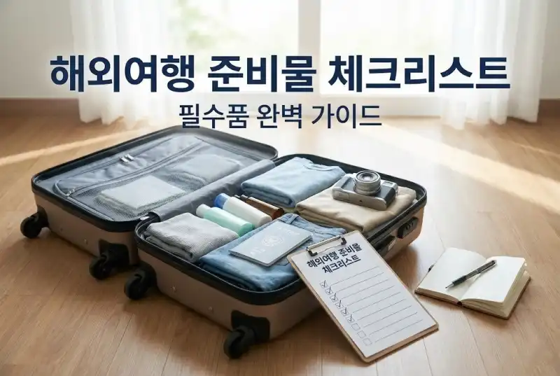 해외여행 준비물 체크리스트