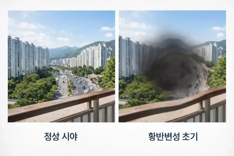 황반변성 초기 증상, 실명 전에 꼭 확인하세요