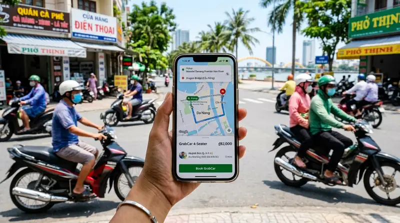 그랩 앱 화면 실사 사진