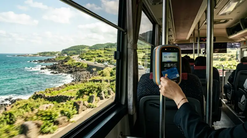  버스 안 교통카드