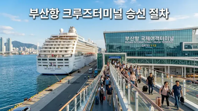 부산항 크루즈터미널 승선 절차