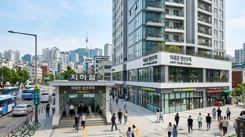 서울 지하철역 인근 역세권 청년주택 신축 아파트