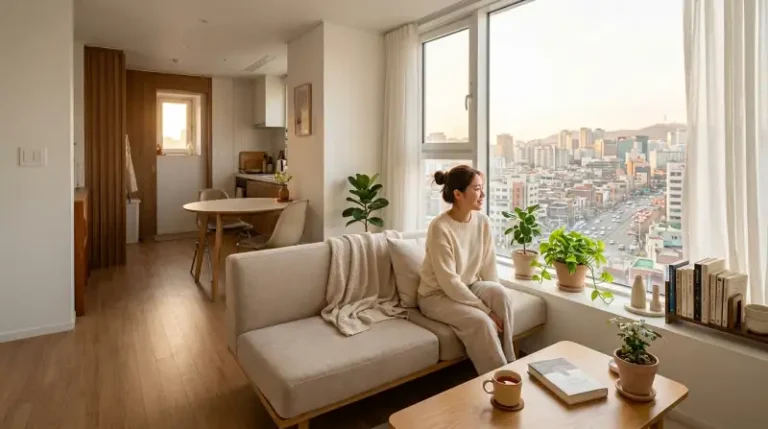 소형 아파트 거실 - 따뜻한 생활감