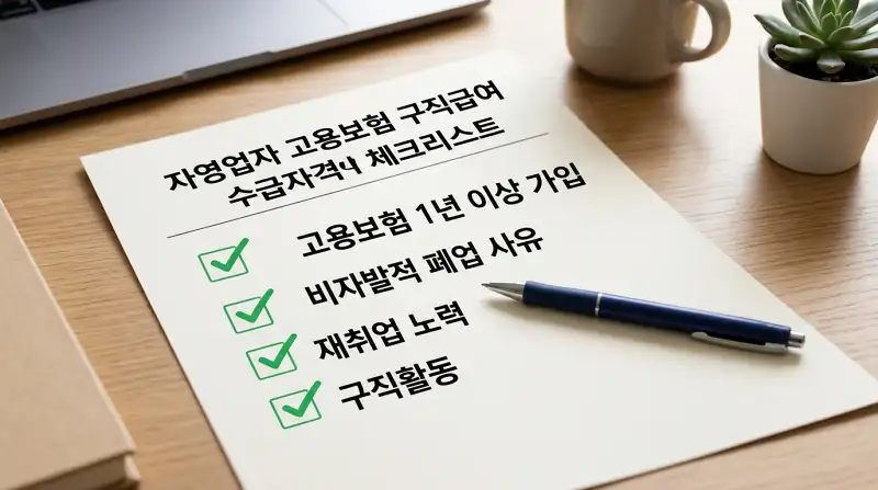 실업급여 수급자격 체크리스트