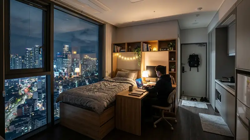 오피스텔 원룸 - 도시 싱글 라이프