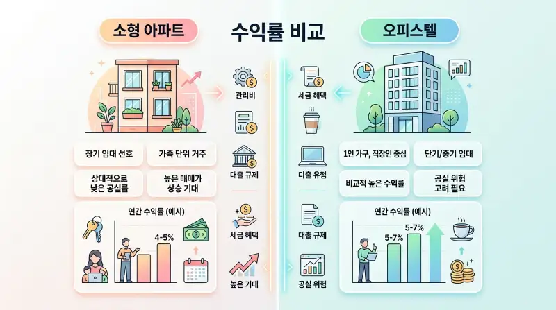  투자 비교 인포그래픽