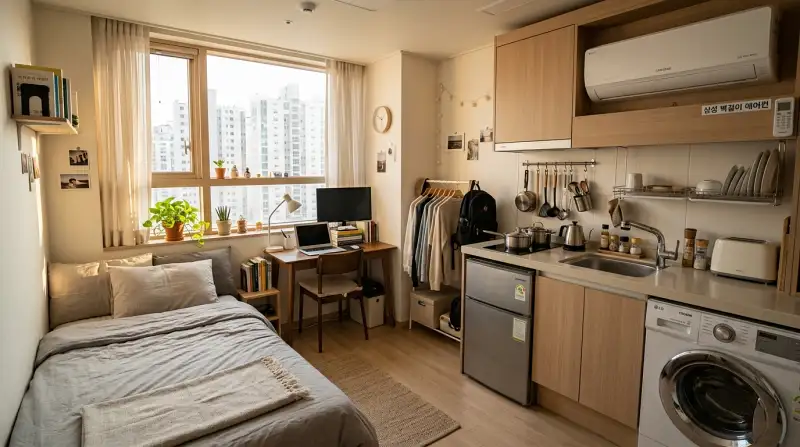 풀옵션 원룸 인테리어 실사