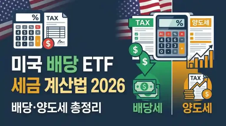 미국 배당 ETF 세금 계산법 2026