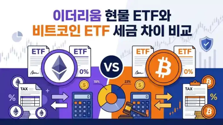 비트코인·이더리움 현물 ETF 세금 총정리