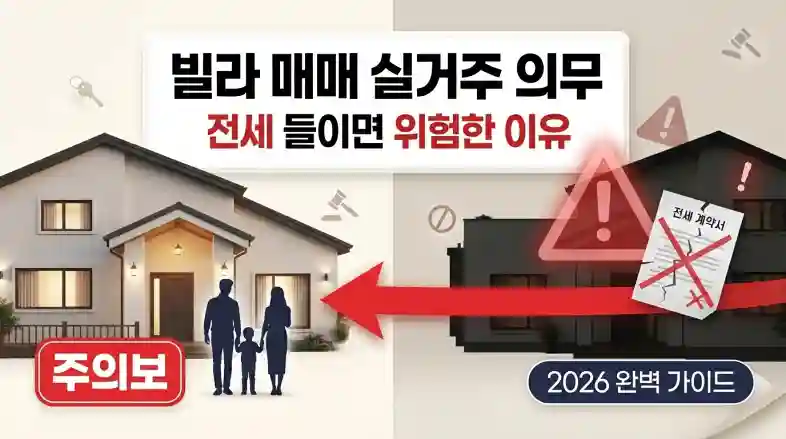 빌라 매매 시 실거주 의무와 전세를 들이면 위험한 이유 